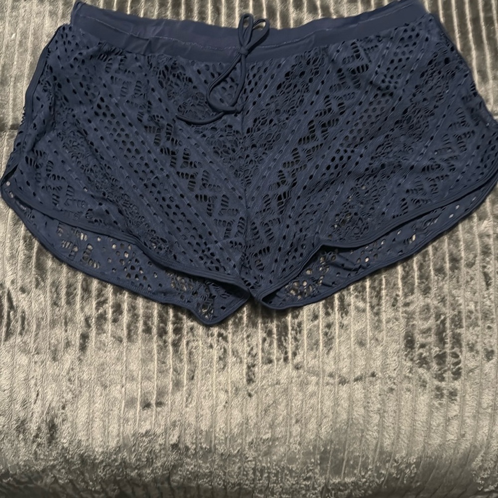 Navy Lace Bathing suit bottom